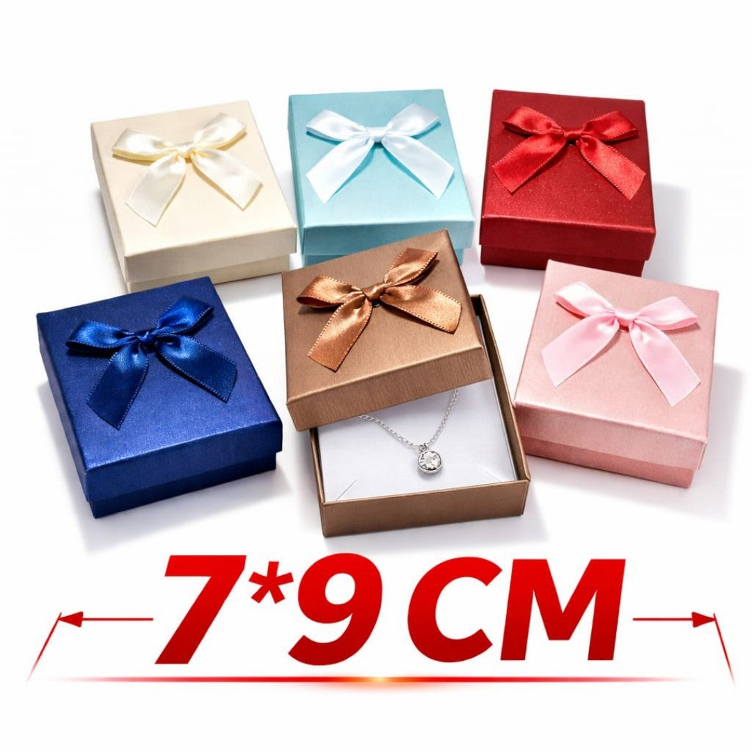 CAJITA REGALO PARA COLLAR 7*9 RALLA