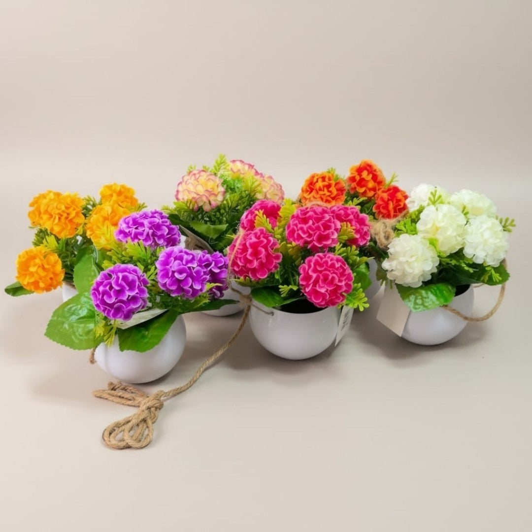 HORTENSIA ARTIFICIAL EN MACETA XY19006