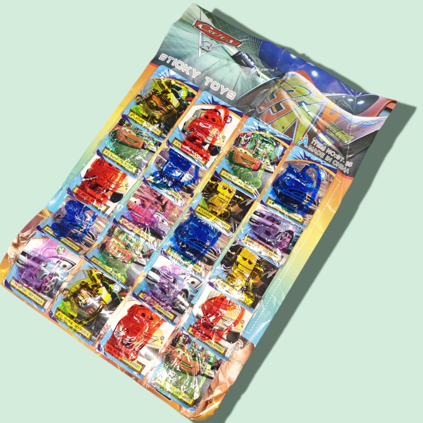 CARTON DE PEGAJOSO PERSONAJE CAR