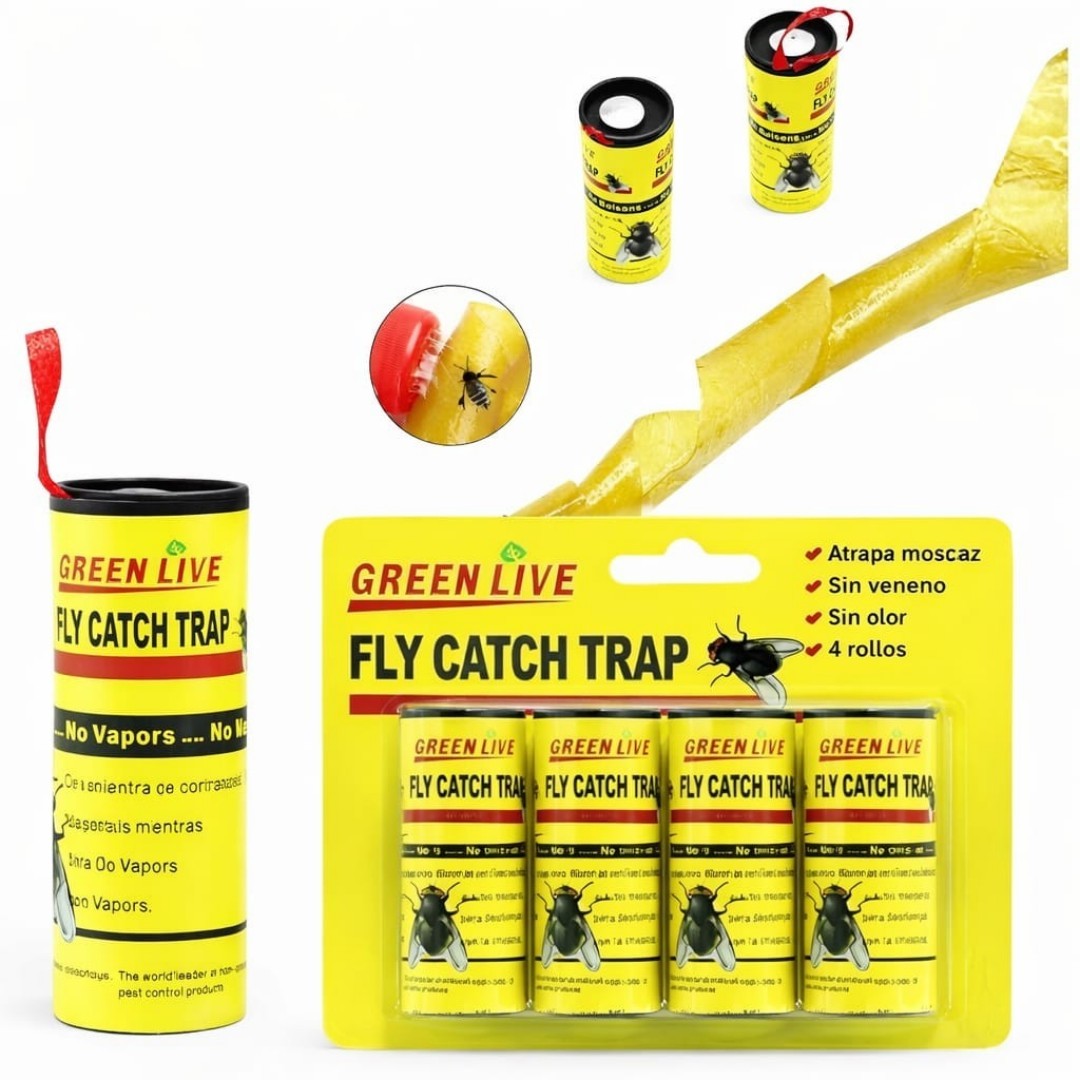 TRAMPA PARA MOSCAS PAPEL 4PCS G881