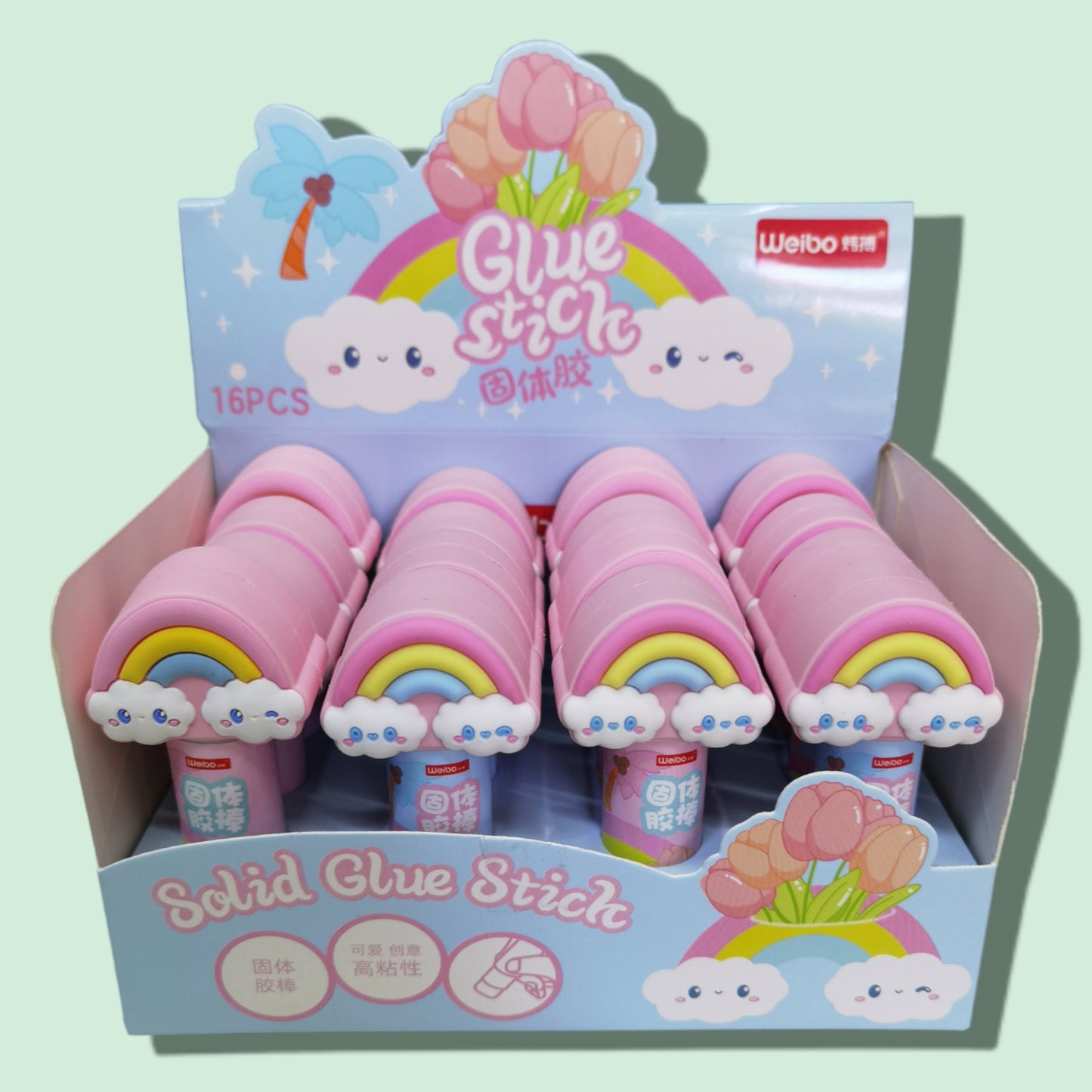 GOMA EN BARRA ARCOIRIS WB-6117