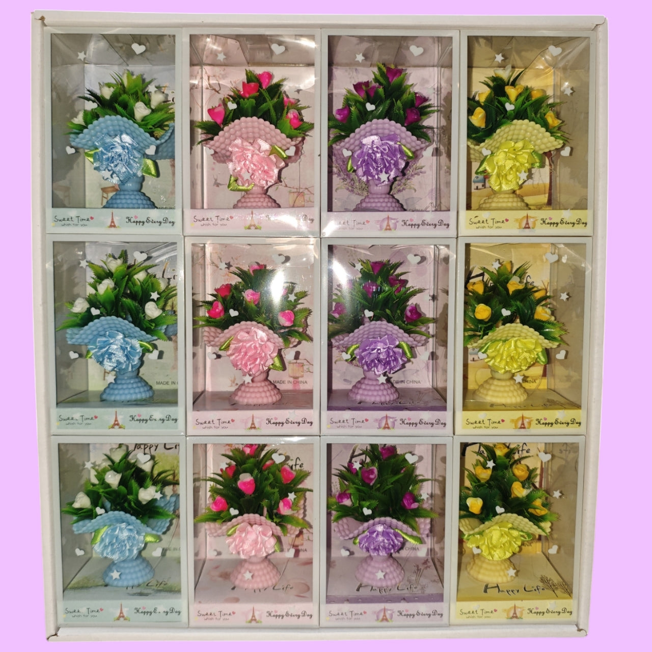 FLOR MACETA 4 COLOR 077-071