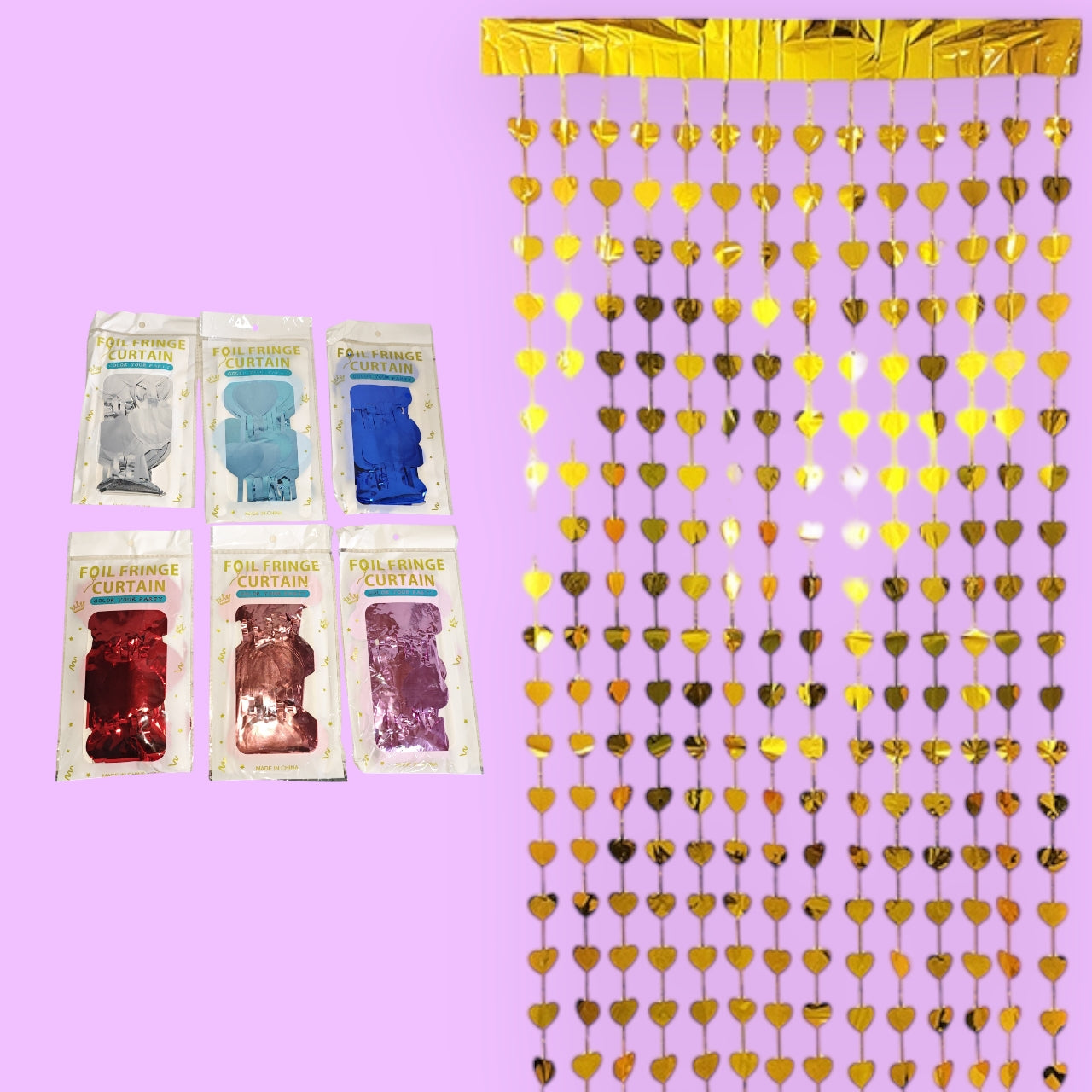 CORTINA PARA FIESTA BRILLO B 100*
200