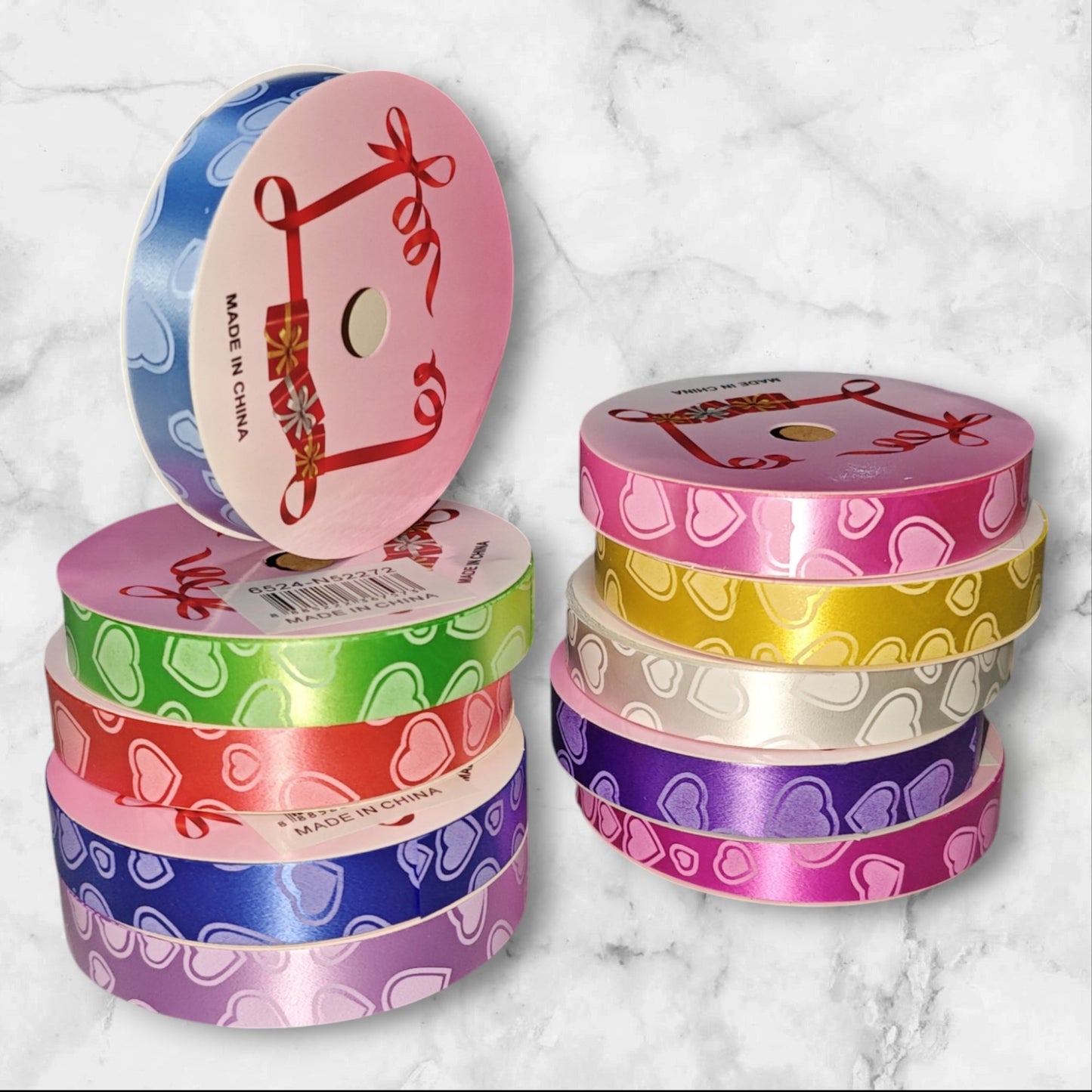 CINTA LAZO CORAZON COLOR 1.6CM*10M A