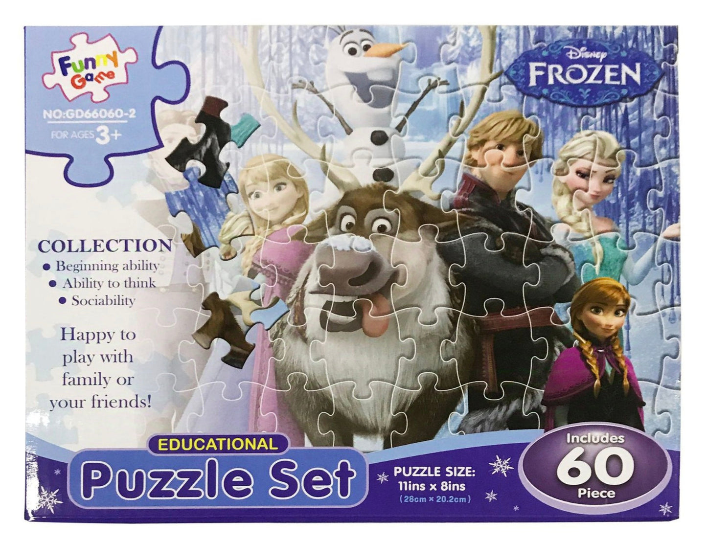 ROMBECABEZAS 60PCS FROZEN GD66060-2