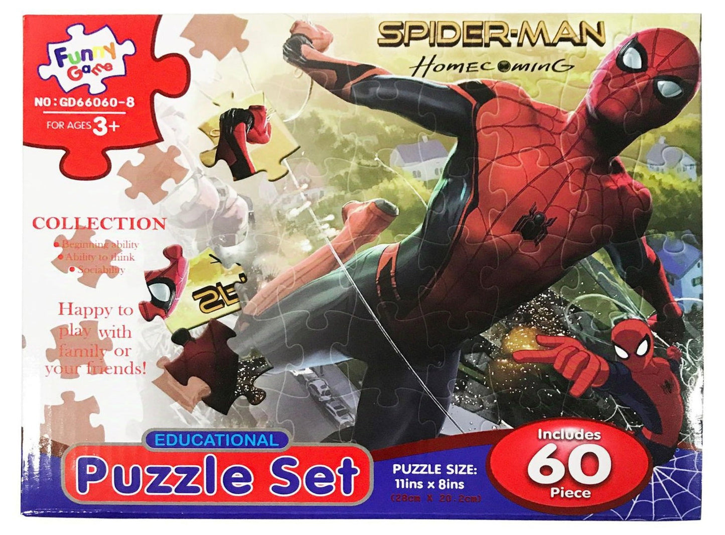 ROMBECABEZAS 60PCS HOMBRE ARANA GD66060-8