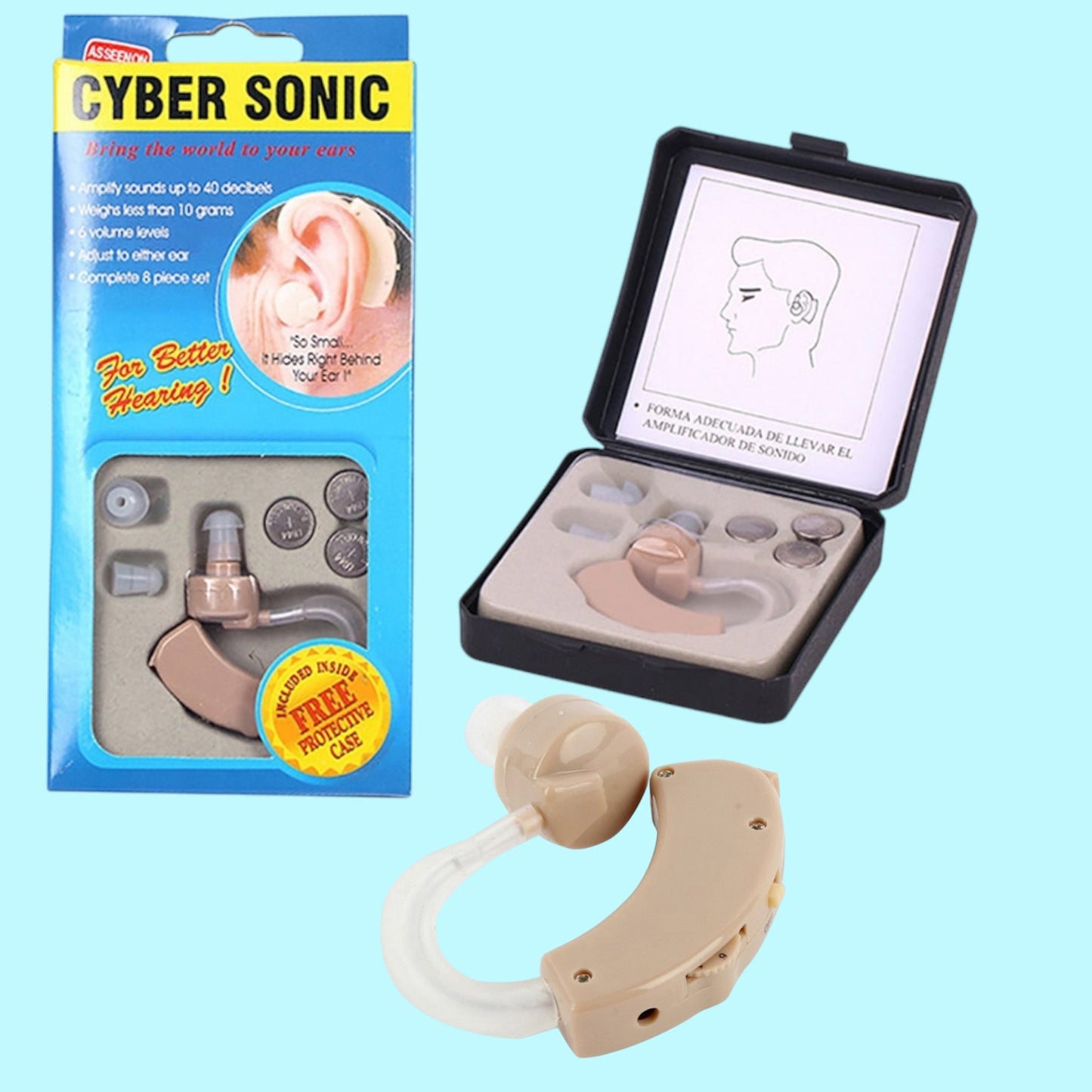 AUDIFONO AMPLIFICADOR SONIDO CYBER