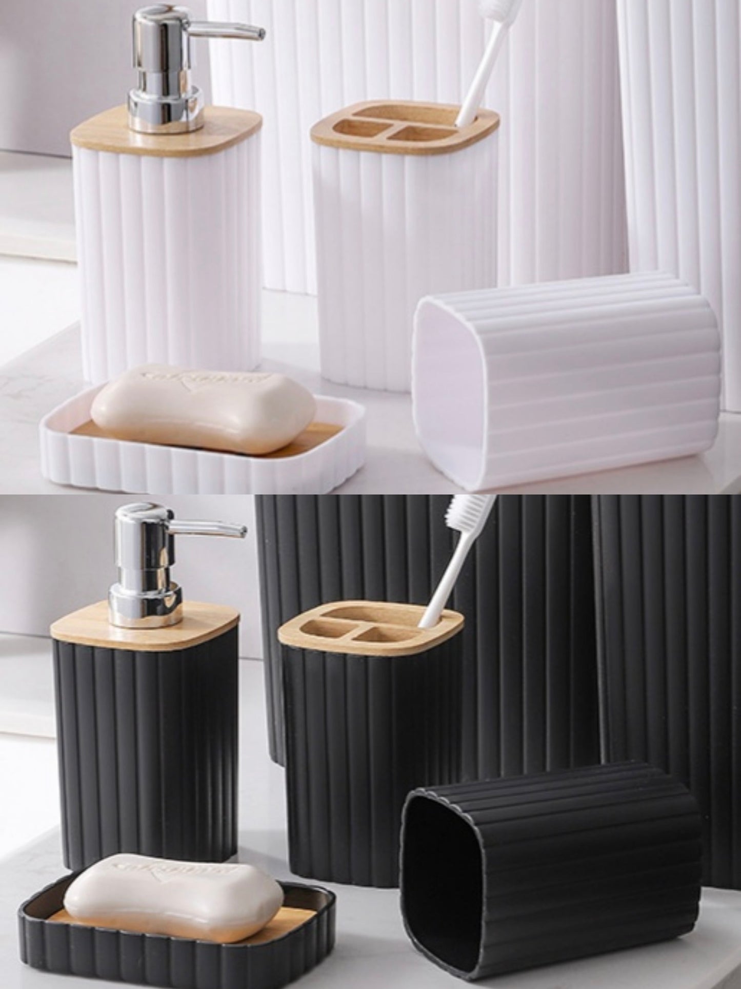 SET DE ACCESORIOS DE BANO 4PCS