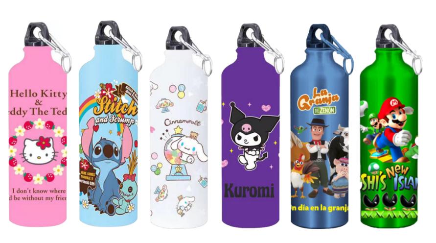 TERMO ALUMINIO PERSONAJE 500ML C