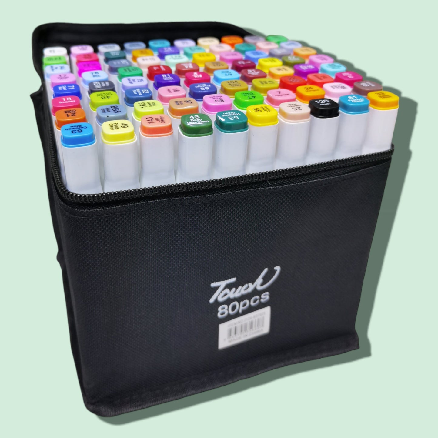 MARCADORES C/ DOBLE PUNTA 80PCS