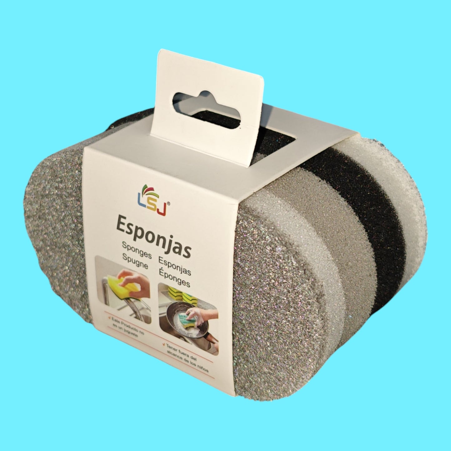 ESPONJA LIMPIEZA 2PCS LSJ-021-06