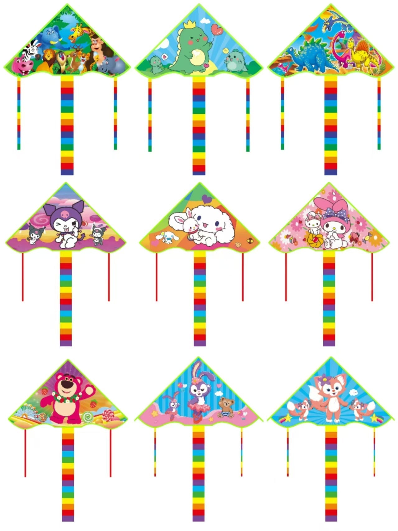 PAPALOTE PERSONAJE TRIANGULO 95CM