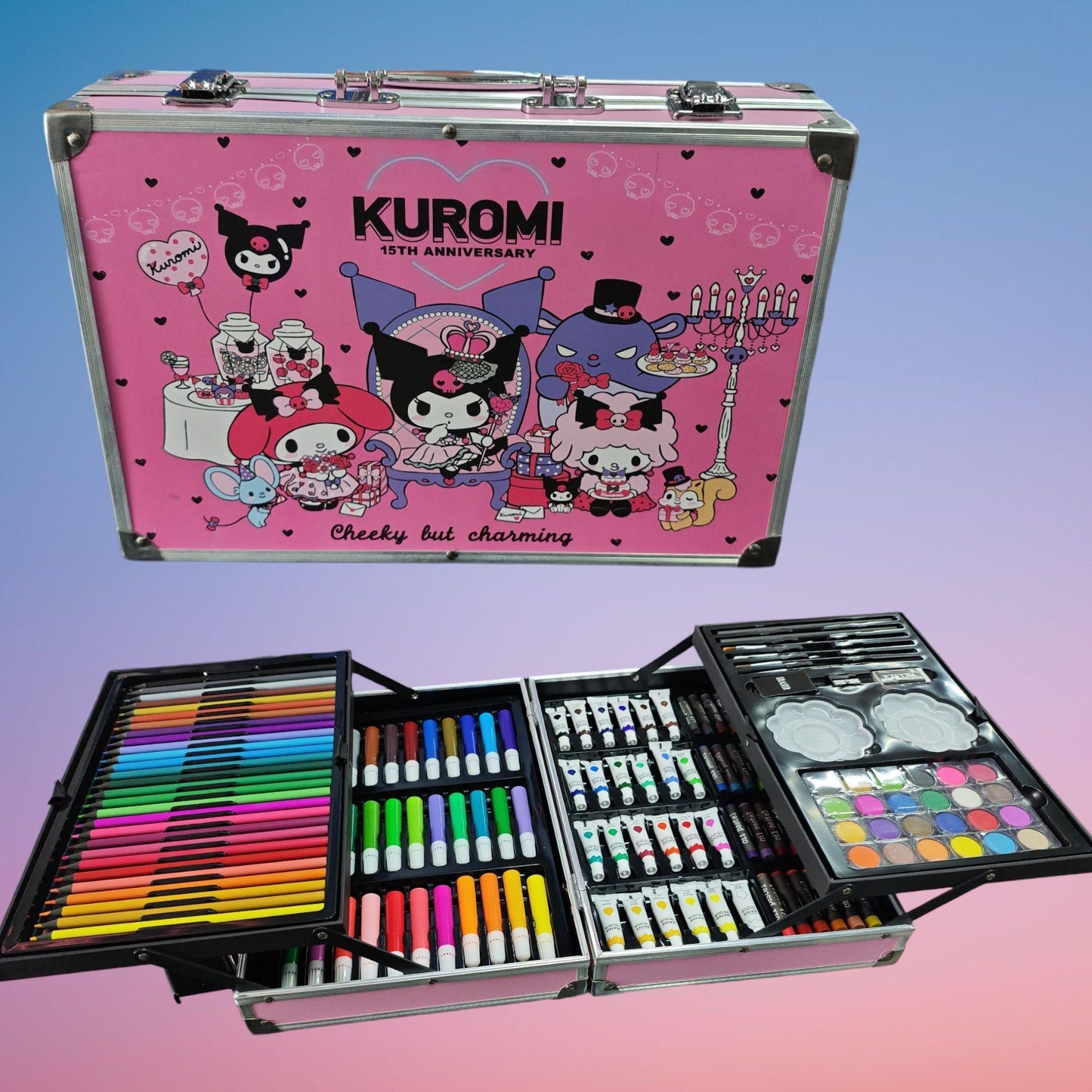 SET ARTES 145PCS CAJA ALUMINIO KUROMI