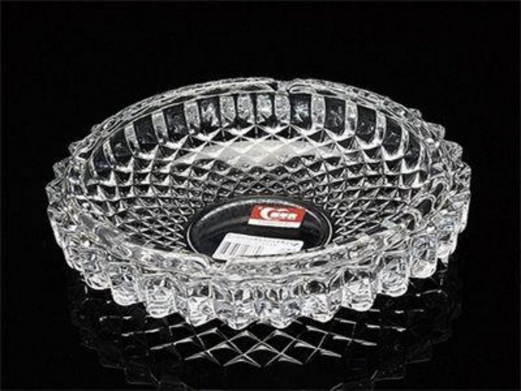 CENICERO VIDRIO YG1008 12.8CM