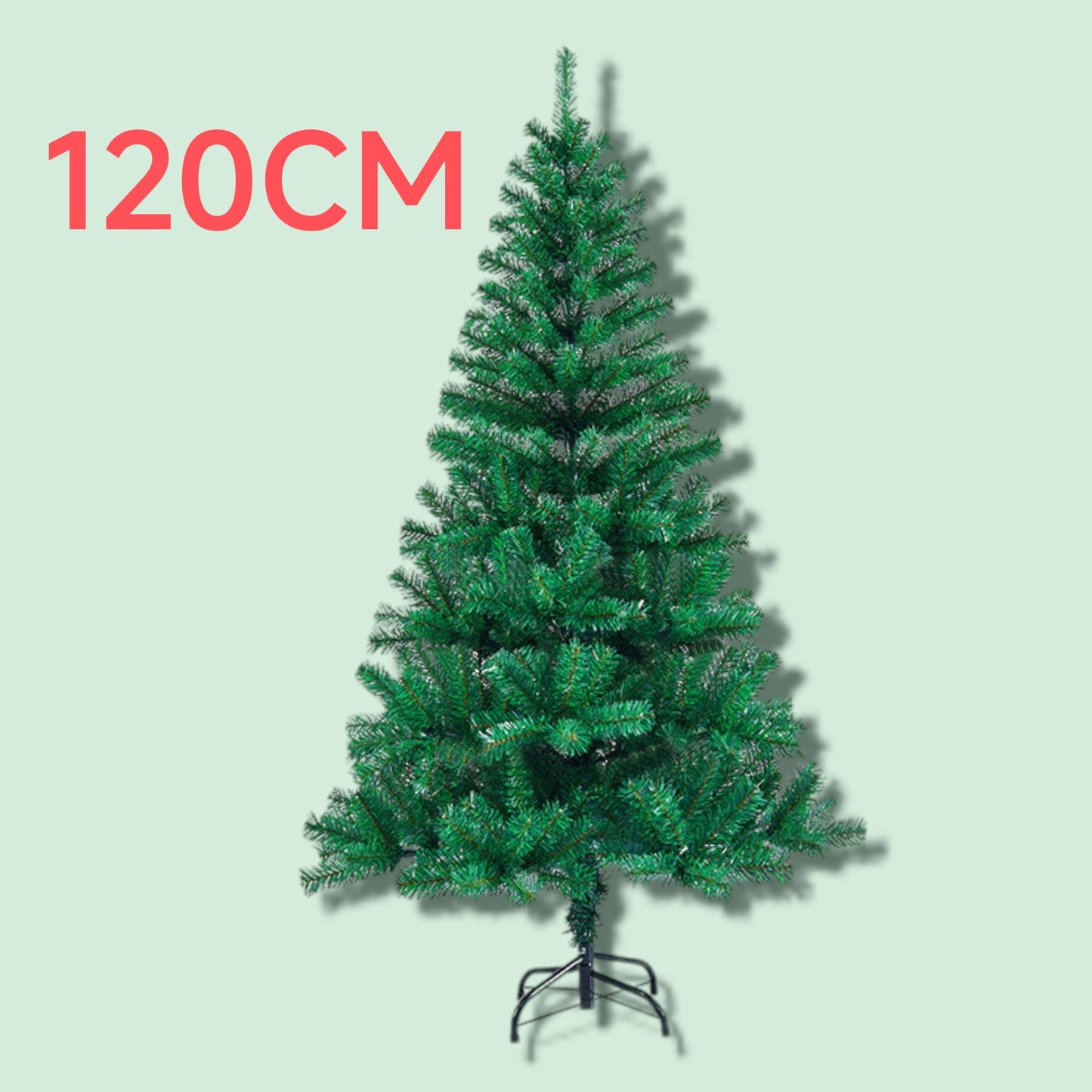 ARBOL NAVIDAD 120CM VERDE B/METAL