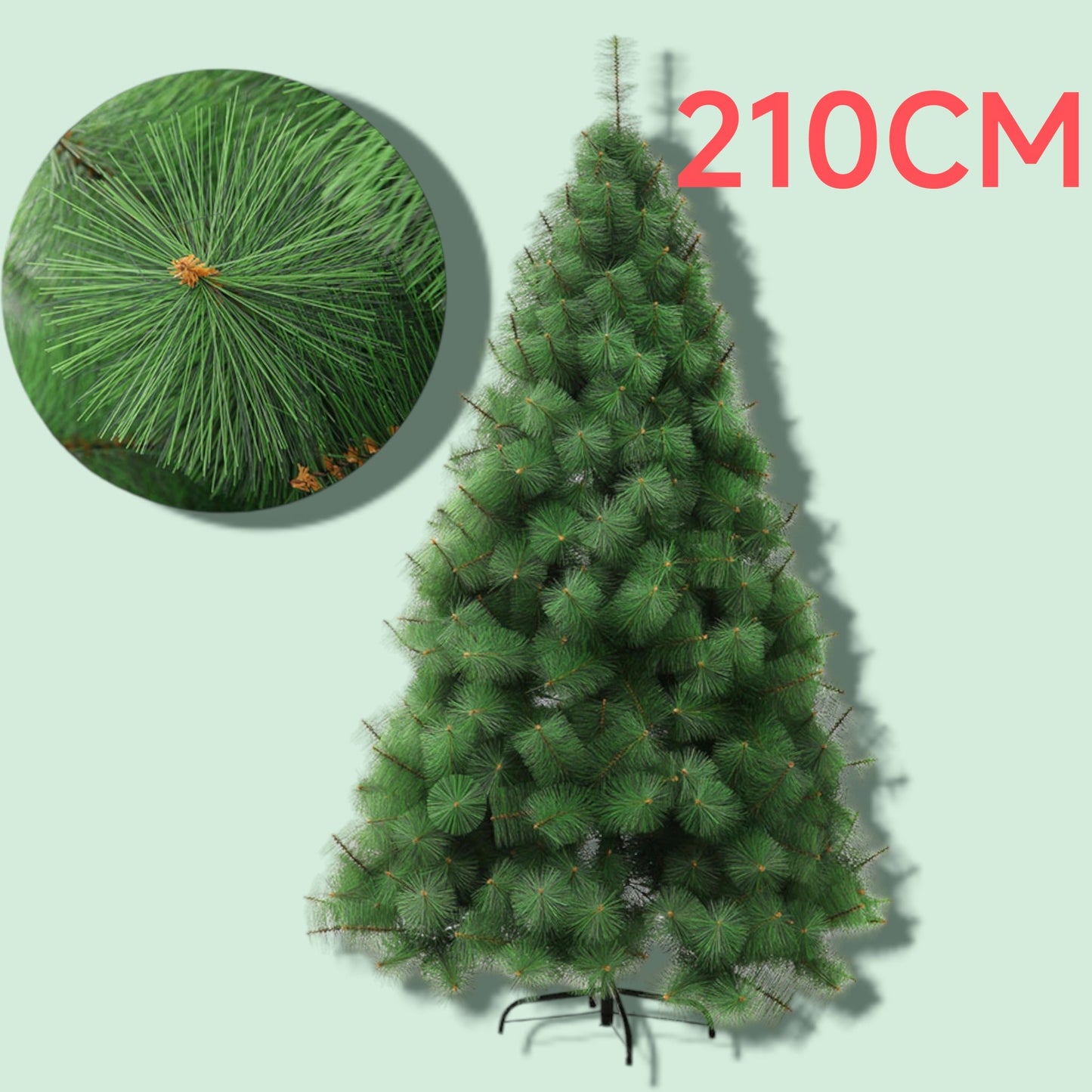 ARBOL NAVIDAD PINO 210CM VERDE