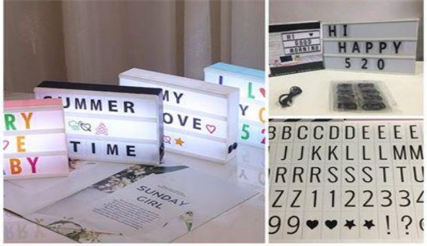 LAMPARA ROTULOS LETRA MED M A5