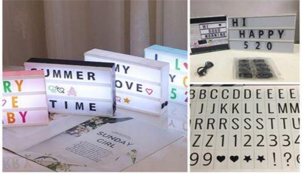 LAMPARA ROTULOS LETRA GDE L A4