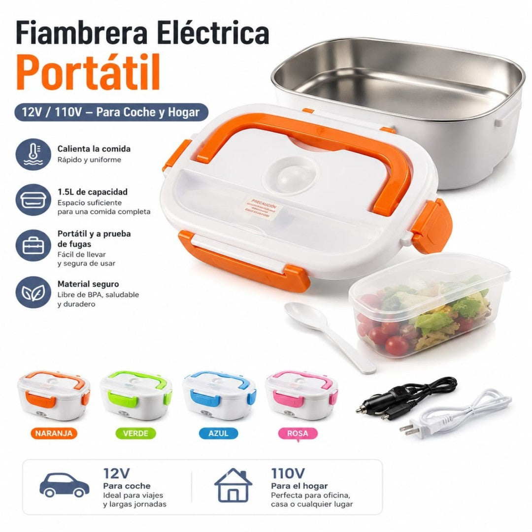LONCHERA ELECTRICA CARRO Y CASA 110V+12V
