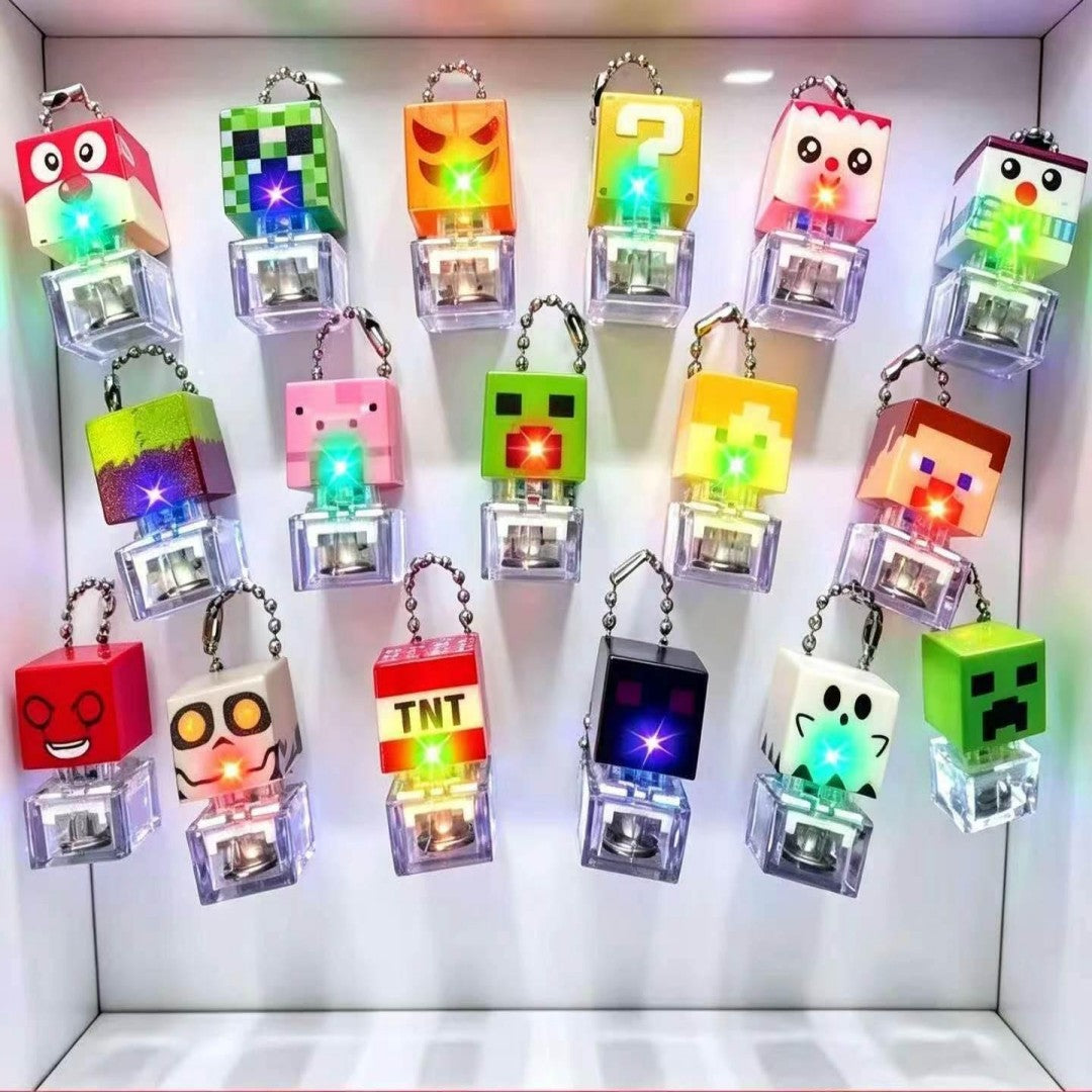 LLAVERO CON LUZ MINECRAFT
