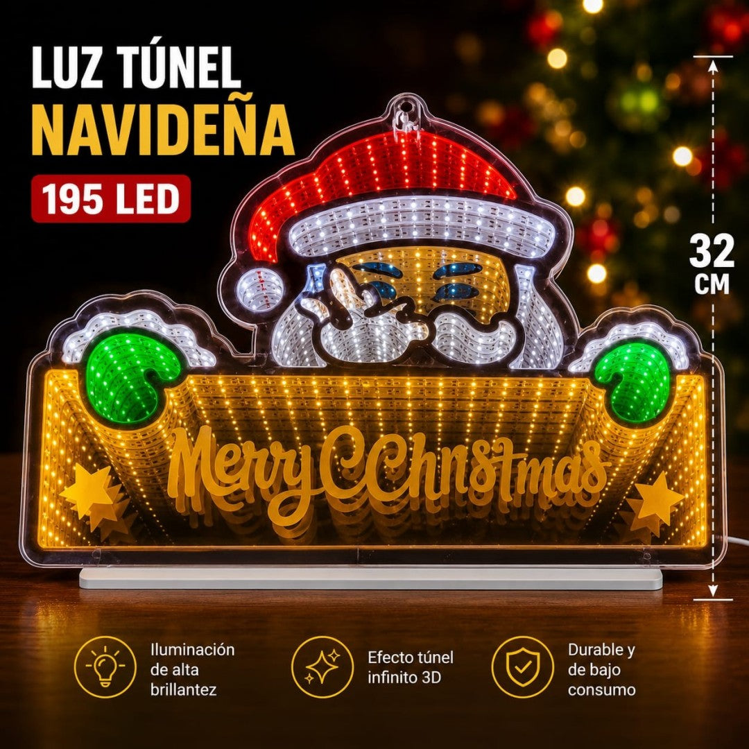LAMPARA 3D TUNEL COLACHO 40*32CM