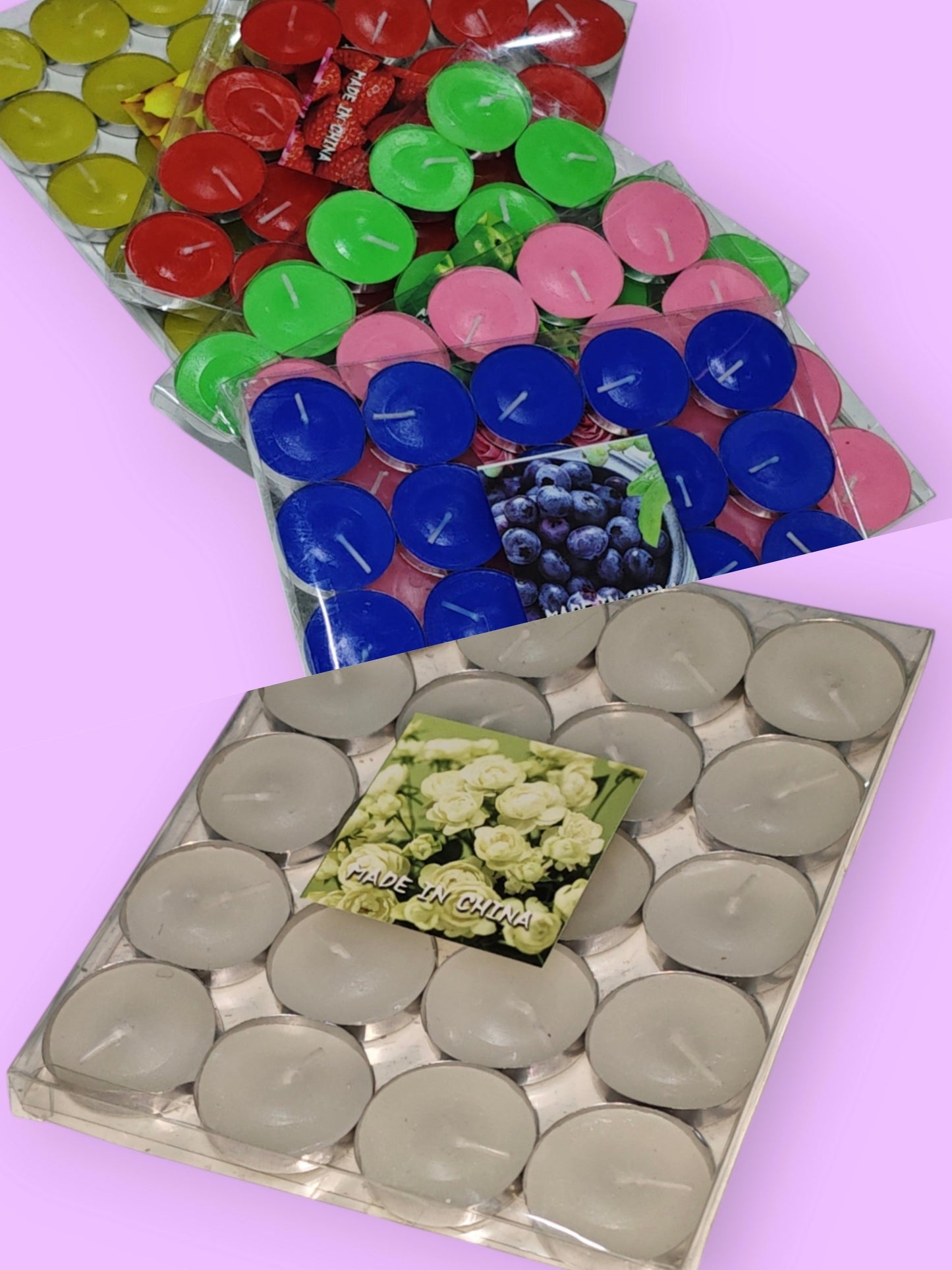 CANDELA ALUMINIO 20PCS BLANCO