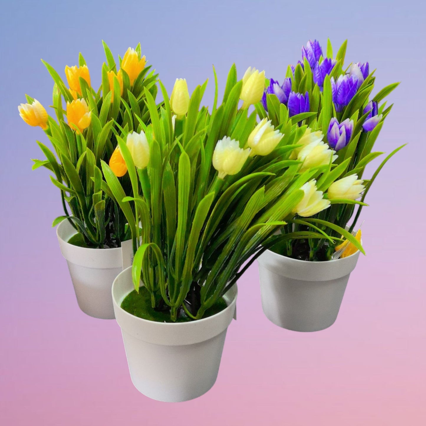 TULIPAN ARTIFICIAL EN MACETA HT-13363