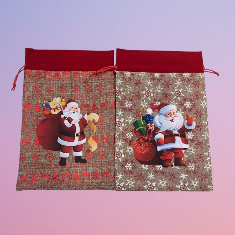 BOLSA TELA NAVIDAD COLACHO 17*23