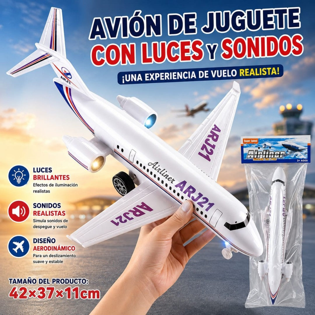 AVION FRICCION LUZ SONIDO 667-3