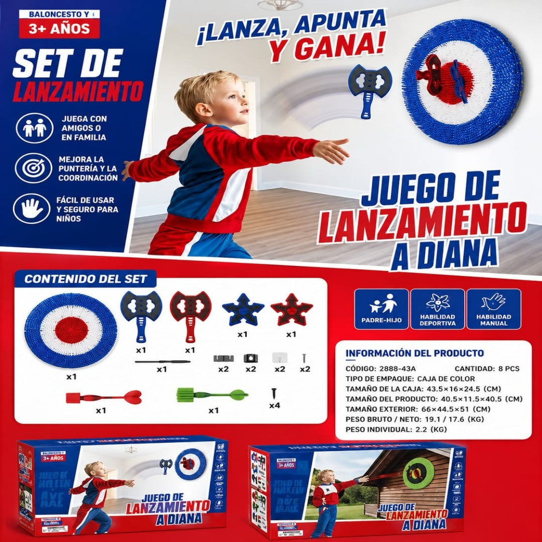 SET DARDO HACHA 2888-43A