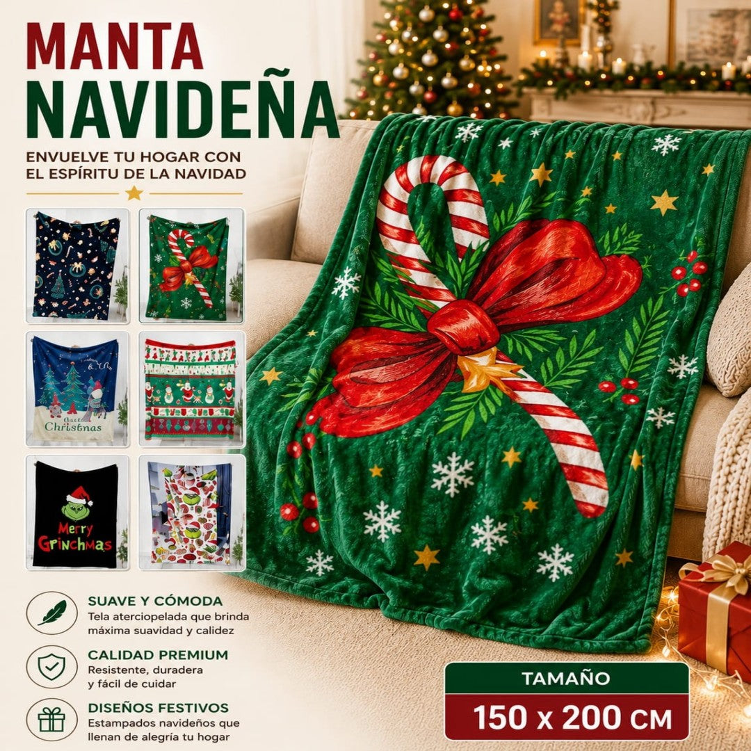 COBIJA NAVIDENA 200*150CM