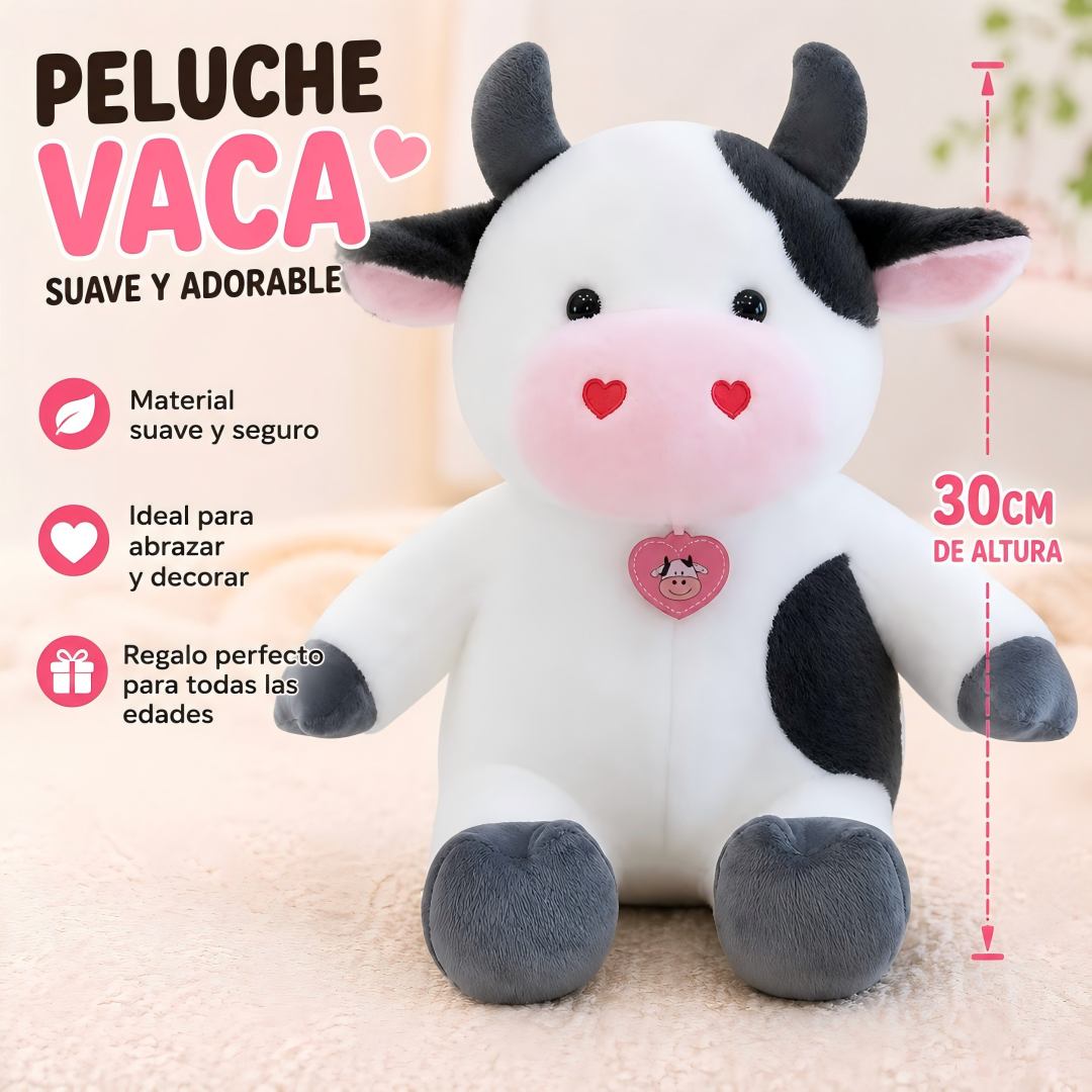 PELUCHE VACA 30CM