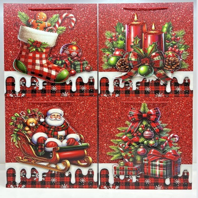 BOLSA REGALO NAVID L 40*30CM 1455