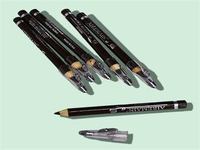 LAPIZ CEJA CON TAJADOR 6PCS CAFE