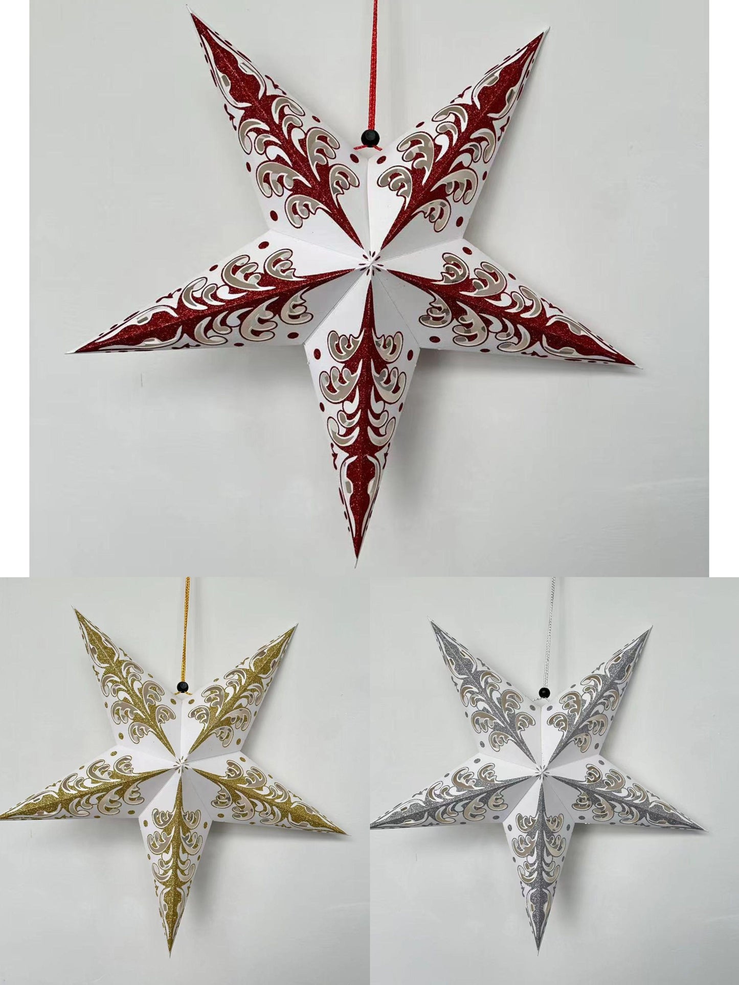 ESTRELLA ESCARCHA GUINDAR 60CM