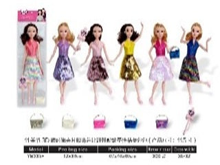MUNECA BARBIE C/BOLSO YBX235F