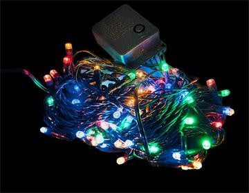 LUZ NAVIDAD 100LED COLOR CABLE VERDE