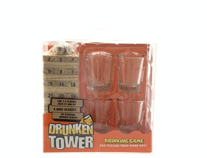 JUEGO TRAGO JENGA MADERA AN21448C