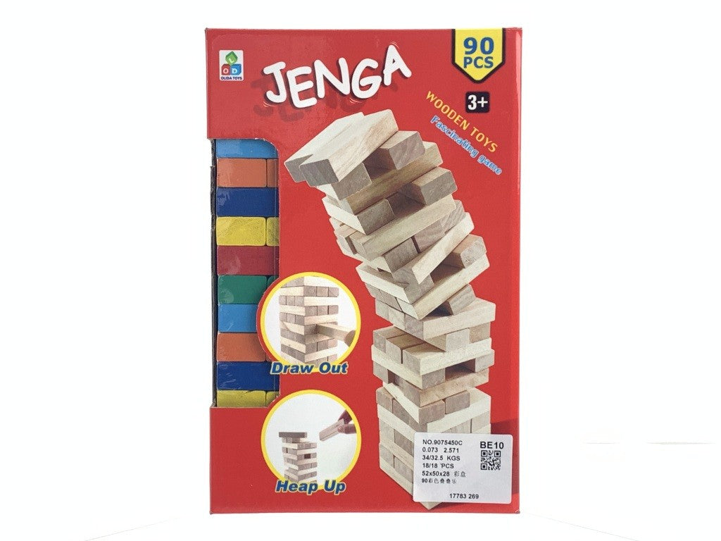 JENGA MADERA GDE COLOR 90PCS 7590C