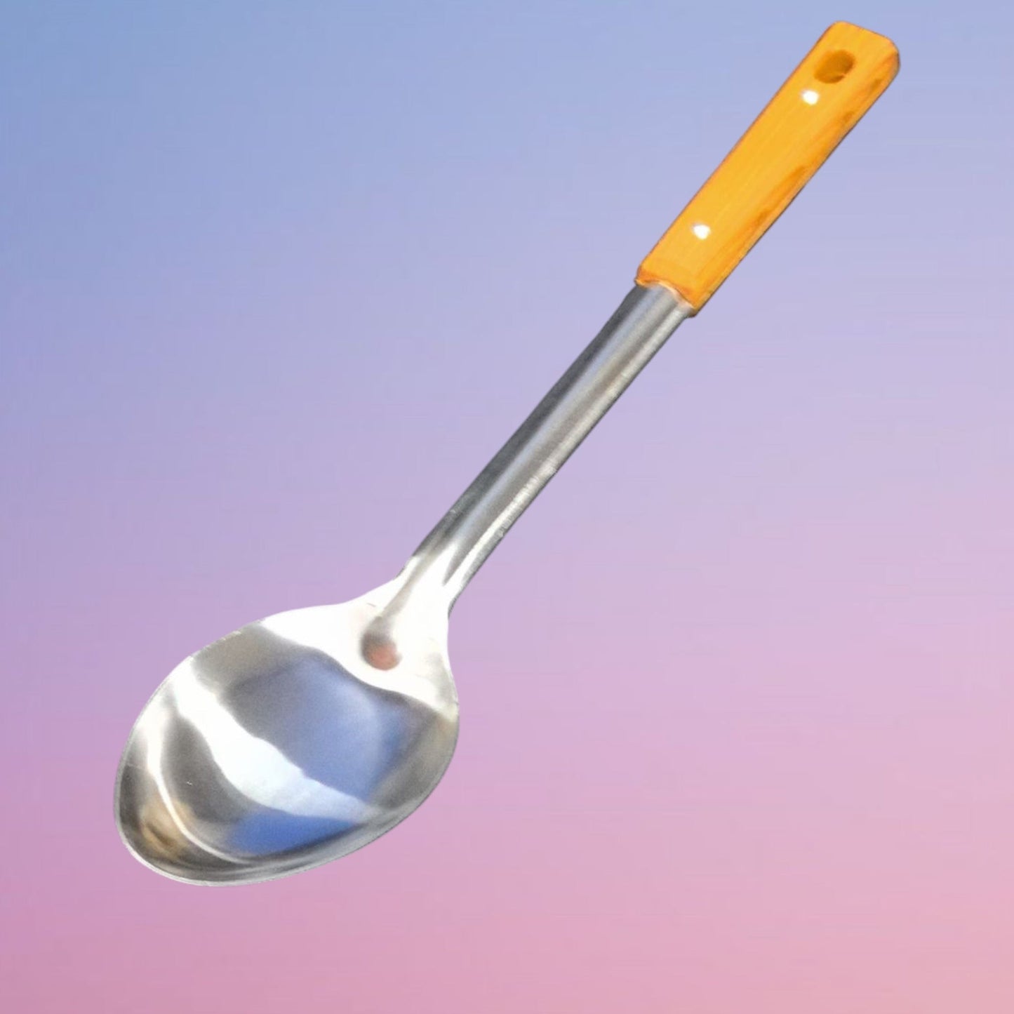 CUCHARA ACERO MANGO MADERA 36CM