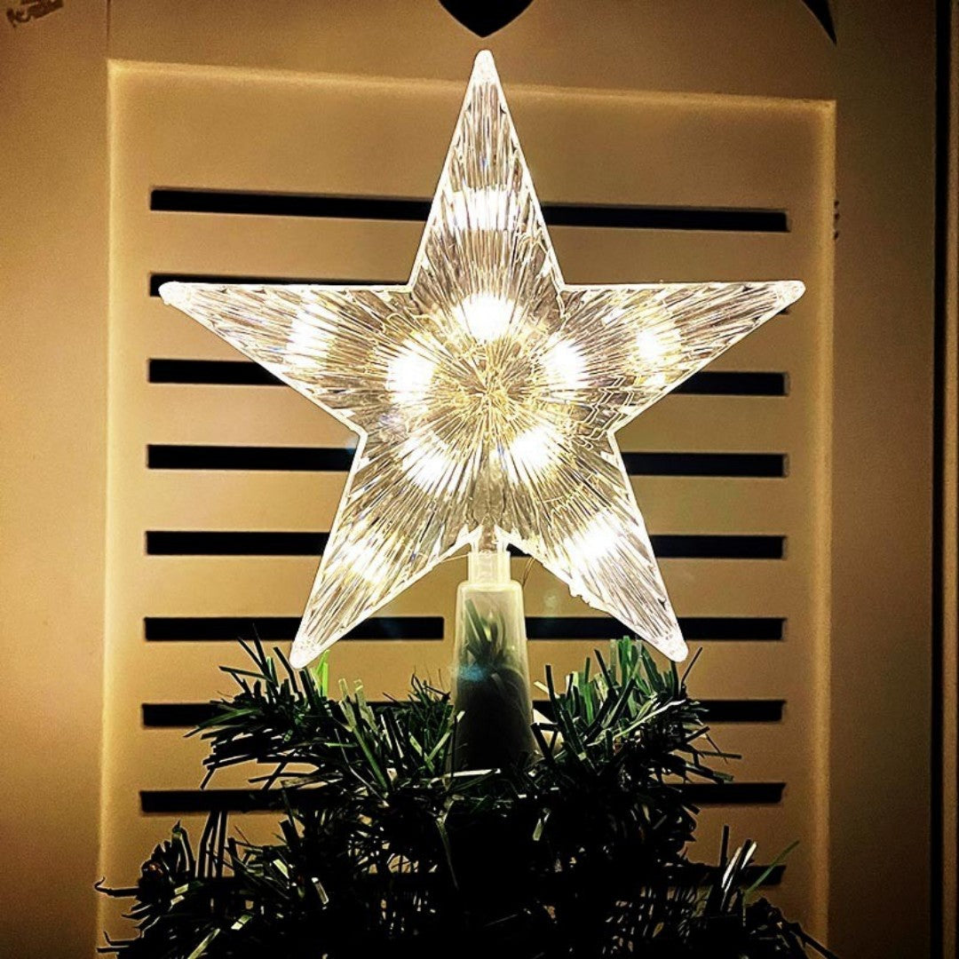 ESTRELLA TRANSPA LUZ 10L CALIDO