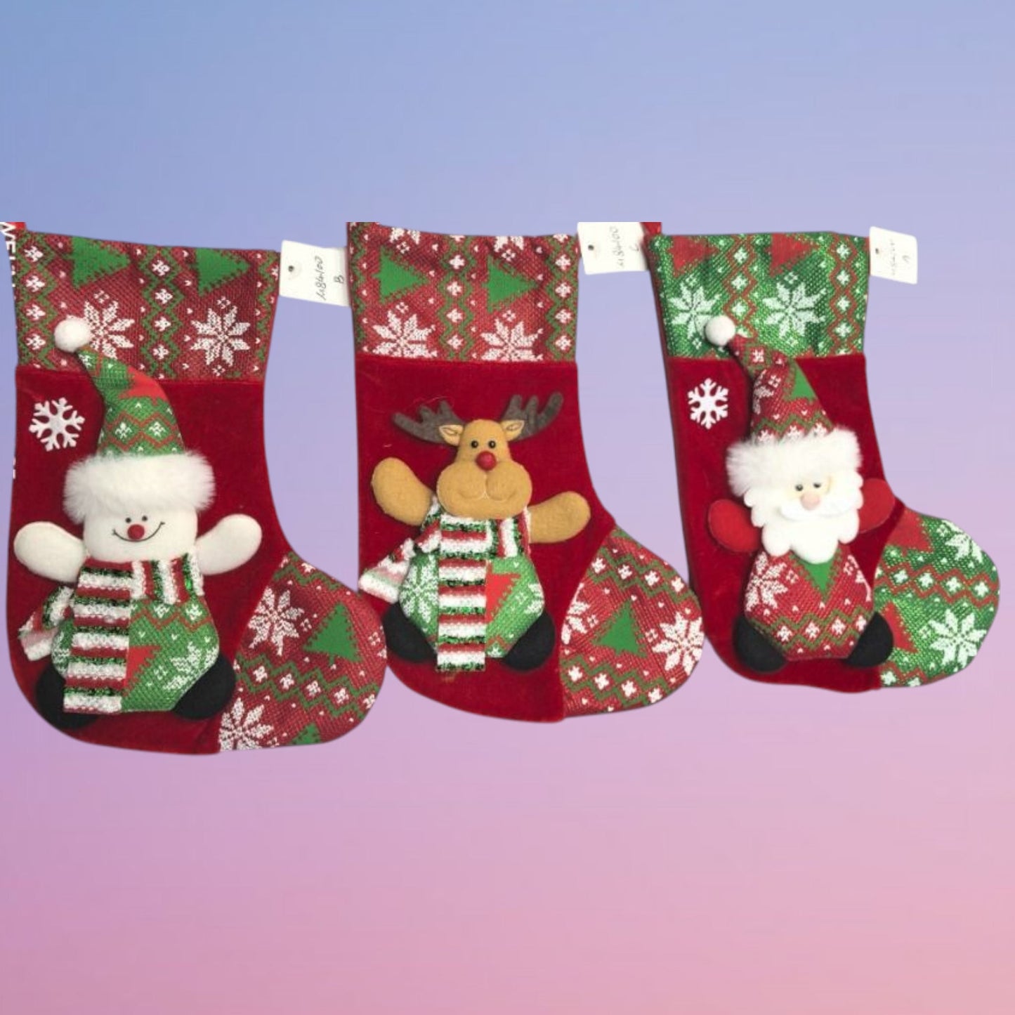 BOTAS NAVID MUNECO BUFANDA GDE 26CM