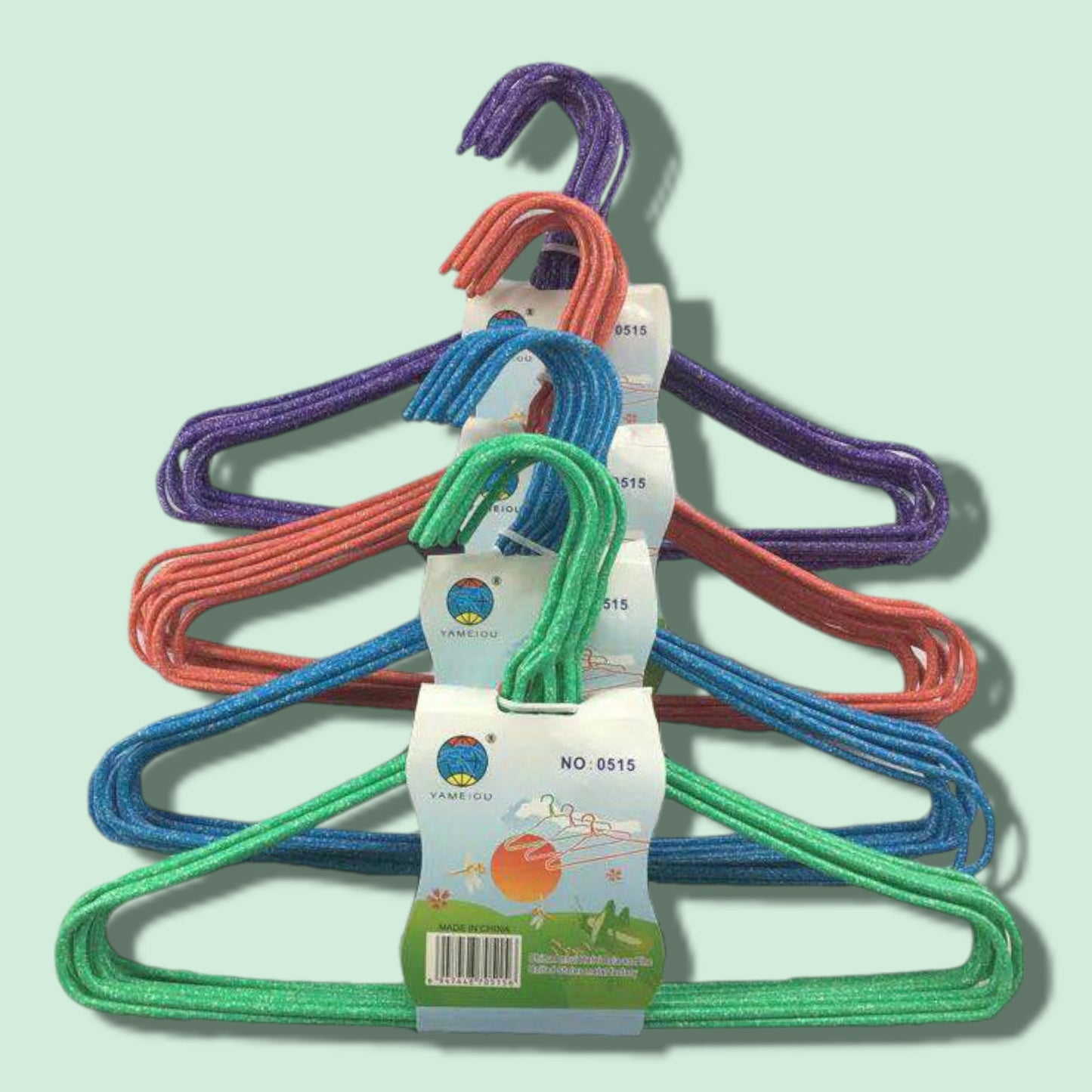 GANCHO ROPA NINO METAL 10PCS 0515