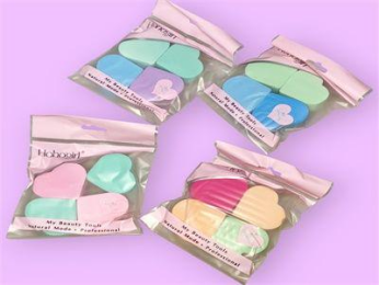 ESPONJA MAQUILLAJE 4PCS H003 CORAZON