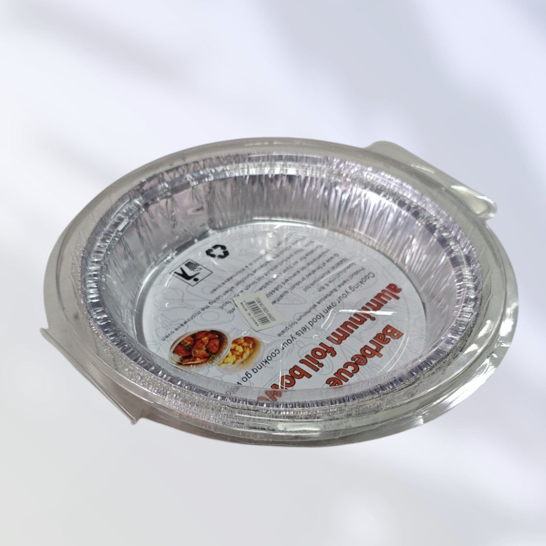 BANDEJA DE ALUMINIO 8PULG 10PCS REDONDA