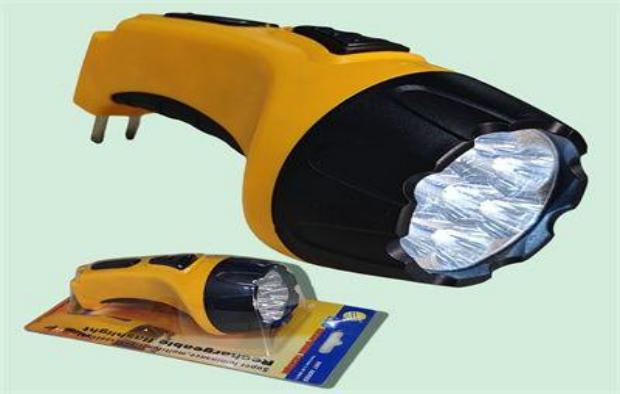 FOCO RECARGABLE AMARILLO 9007-7