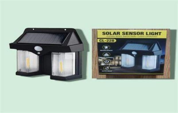 LAMPARA SOLAR PEQ P/PARED 228