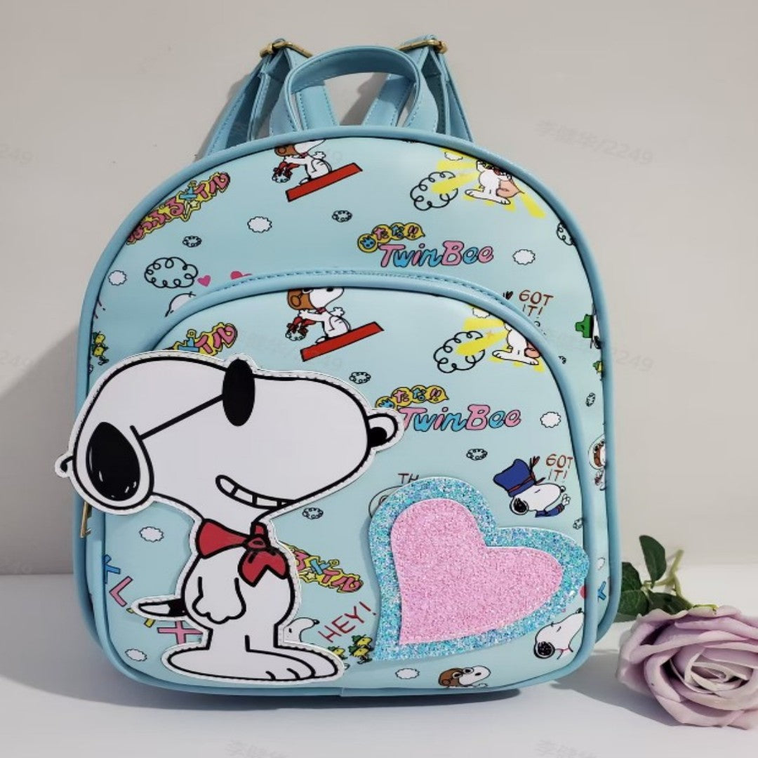SALVEQUE SNOOPY CELESTE 32CM