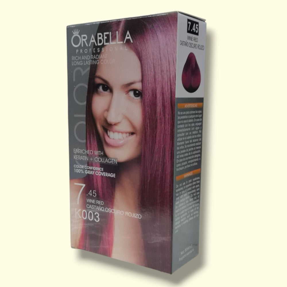 TINTE ORABELLA 7.45 CASTANO OSCURO ROJIZO