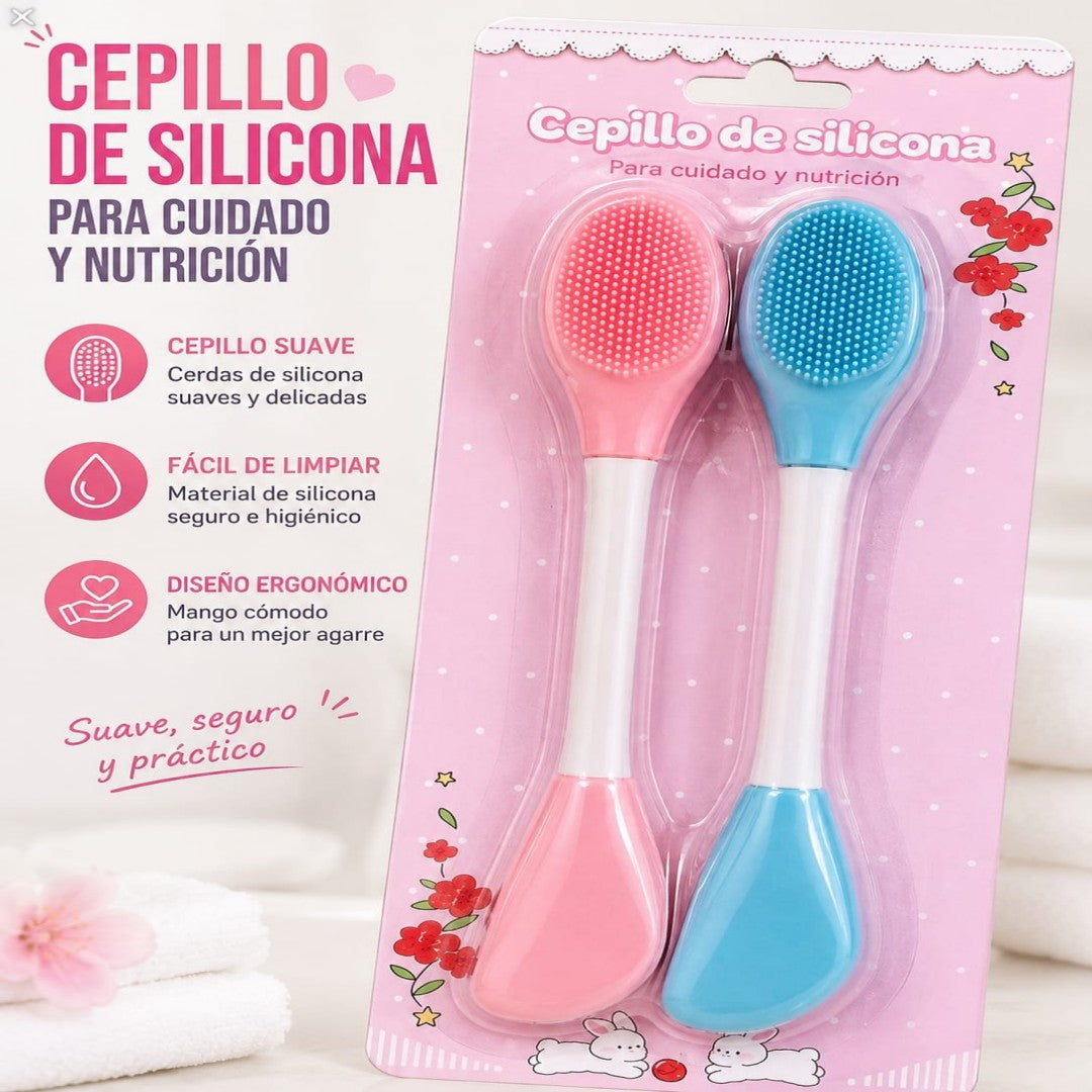 SET CEPILLO FACIAL SILICONA 2PCS XS-5